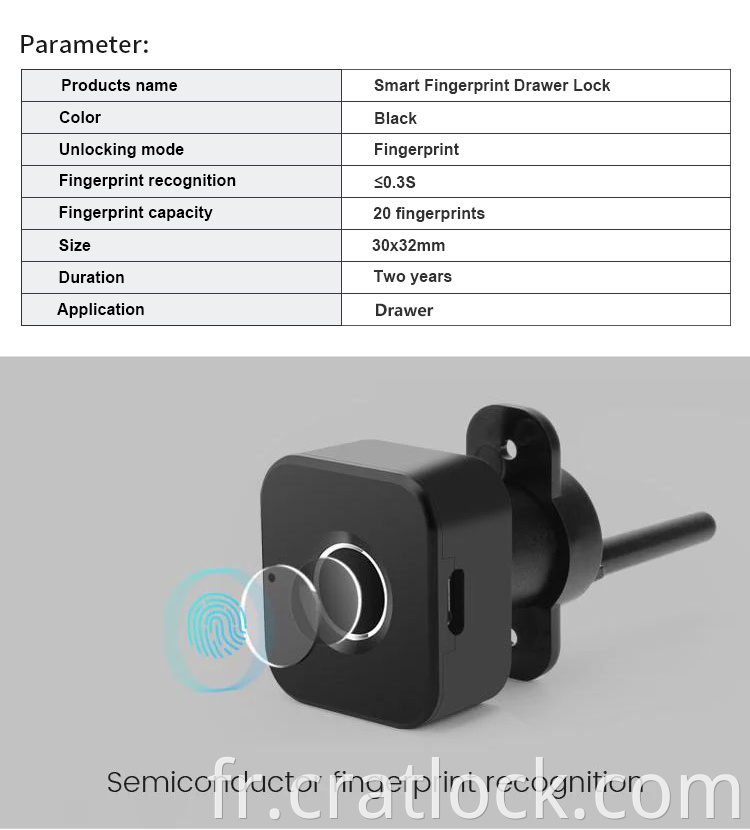 Mini Smart Fingerprint Cabinet Lock Information